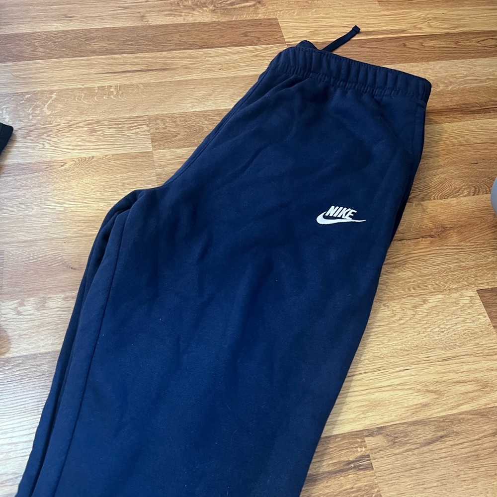 Blue Nike sweatpants